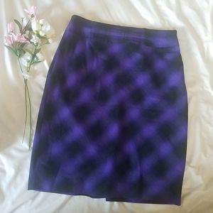 Purple Plaid Skirt